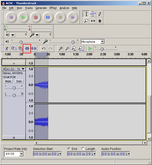 Audacity - Trim