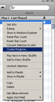 Create Ringtone