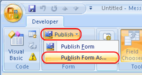 Publish form