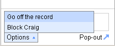 Gmail Chat - Options