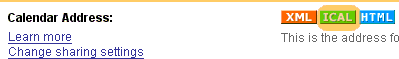 Calendar Address
