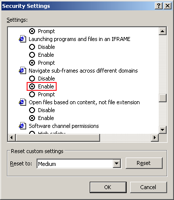 Security Settings