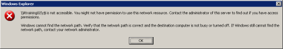 Server Service Error