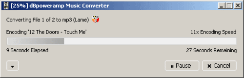 Converting in process