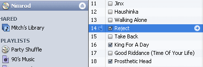 Select music to import