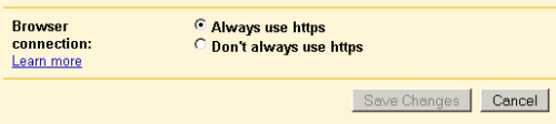 Gmail https setting