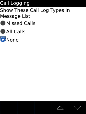 Set Call Logging to None