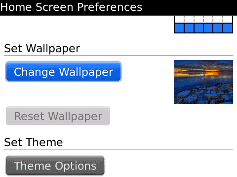 change wallpaper. Select Change Wallpaper.
