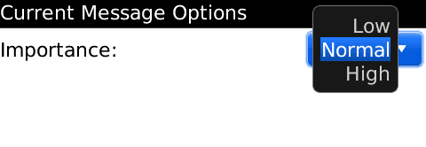 Set email importance Set email importance