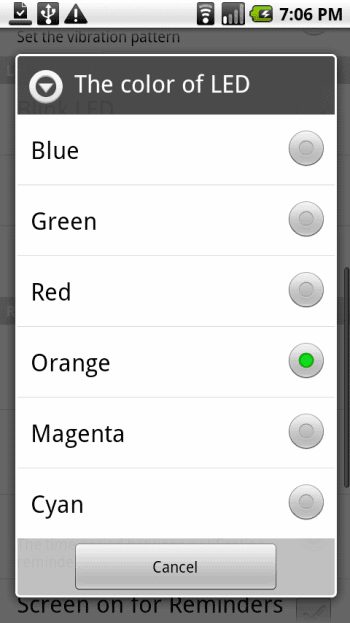 Change color of LED Change color of LED