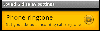 Set default ringtone