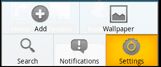 Nexus One Settings Nexus One Settings