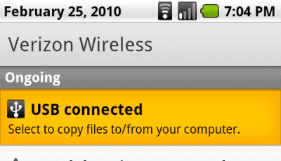 USB Connected option USB Connected option