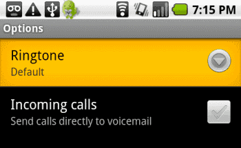 Nexus One Contact Ringtone