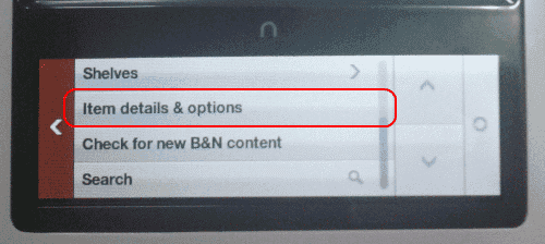 Nook BN details and options Nook BN details and options