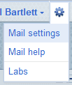 Gmail Mail settings option