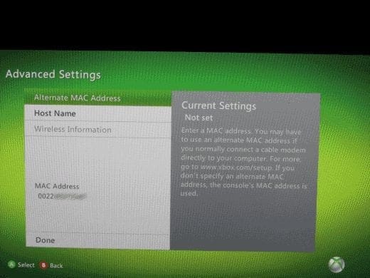 Alternate mac address for xbox one Alternate mac address for xbox one