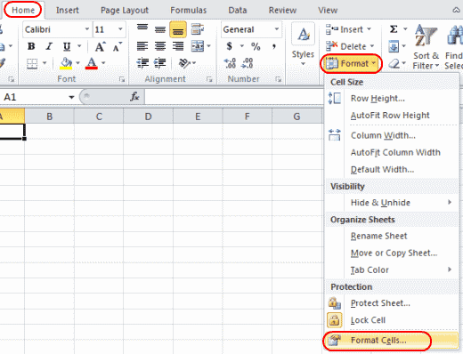 excel how to protect cells