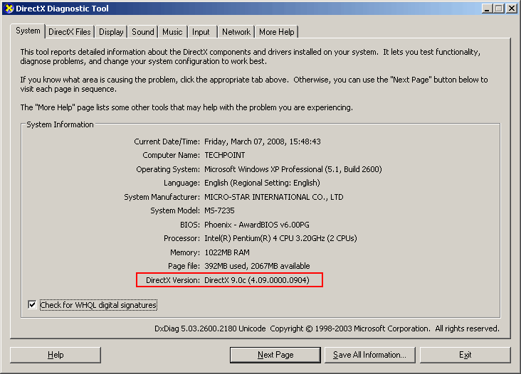 How To Check Direct X Version: 9 Steps (With Pictures) - Wikihow