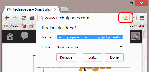 Google Chrome: Manage Bookmarks
