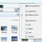 Windows 10: Change Image Thumbnail Size