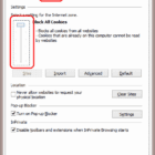 Enable or Disable Cookies in Internet Explorer 11