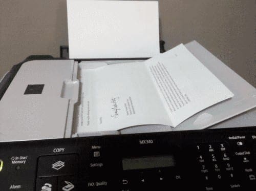 Canon Pixma MX340: Load Paper For Printing or Scanning