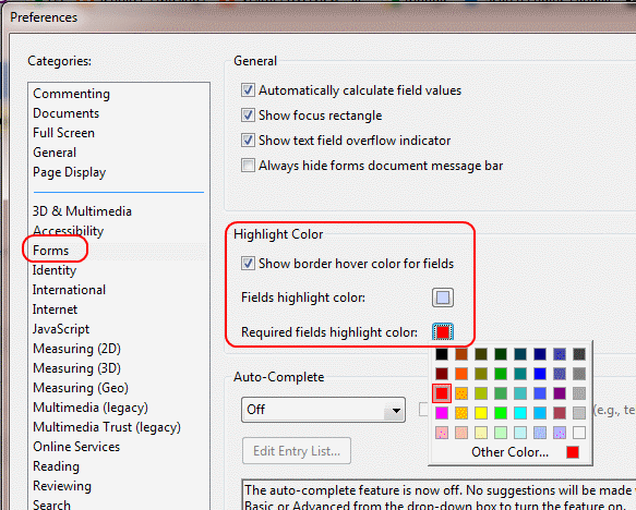 Adobe Reader: Change Highlight Color