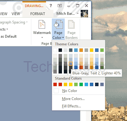 Word 365: How to Set Background - Technipages