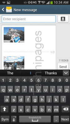 S4 Compose message with attachments