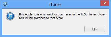 iTunes US Store Switch Back