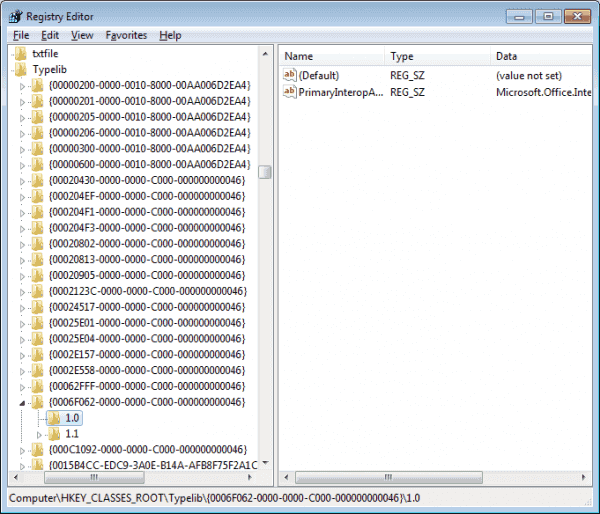 OutlookFix 1dot0 Delete
