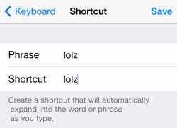 iOS Create Shortcut