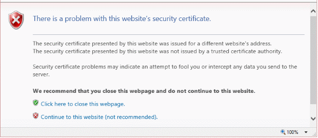 avast certificate error ie