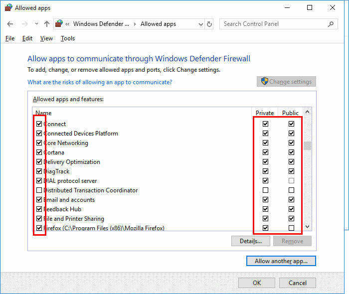 disable firewall windows 10 pro