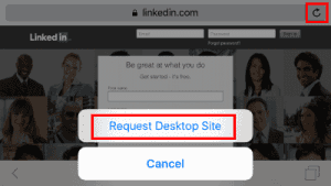 LinkedIn: How to View Full Version Website On Android or iPhone ...
