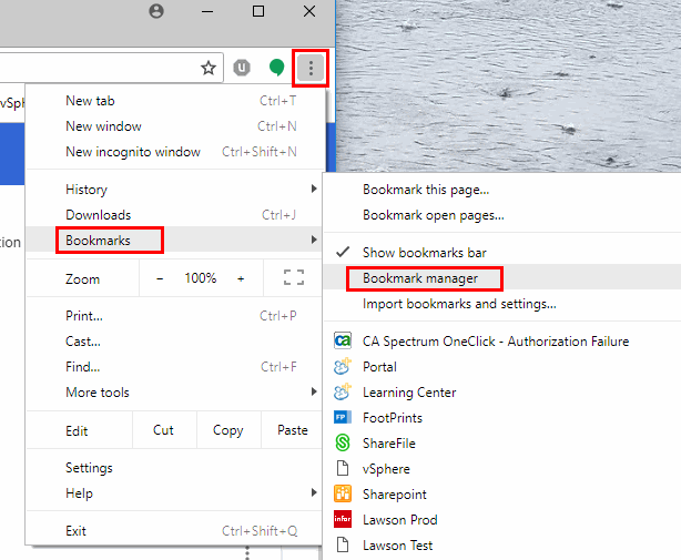 make the font smaller in google chrome bookmarks bar for mac?