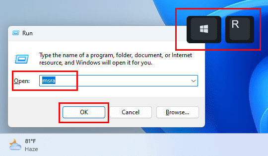 How to open run on windows 11 Windows Remote Assistance