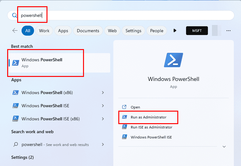 How to open PowerShell or Command Prompt from Start