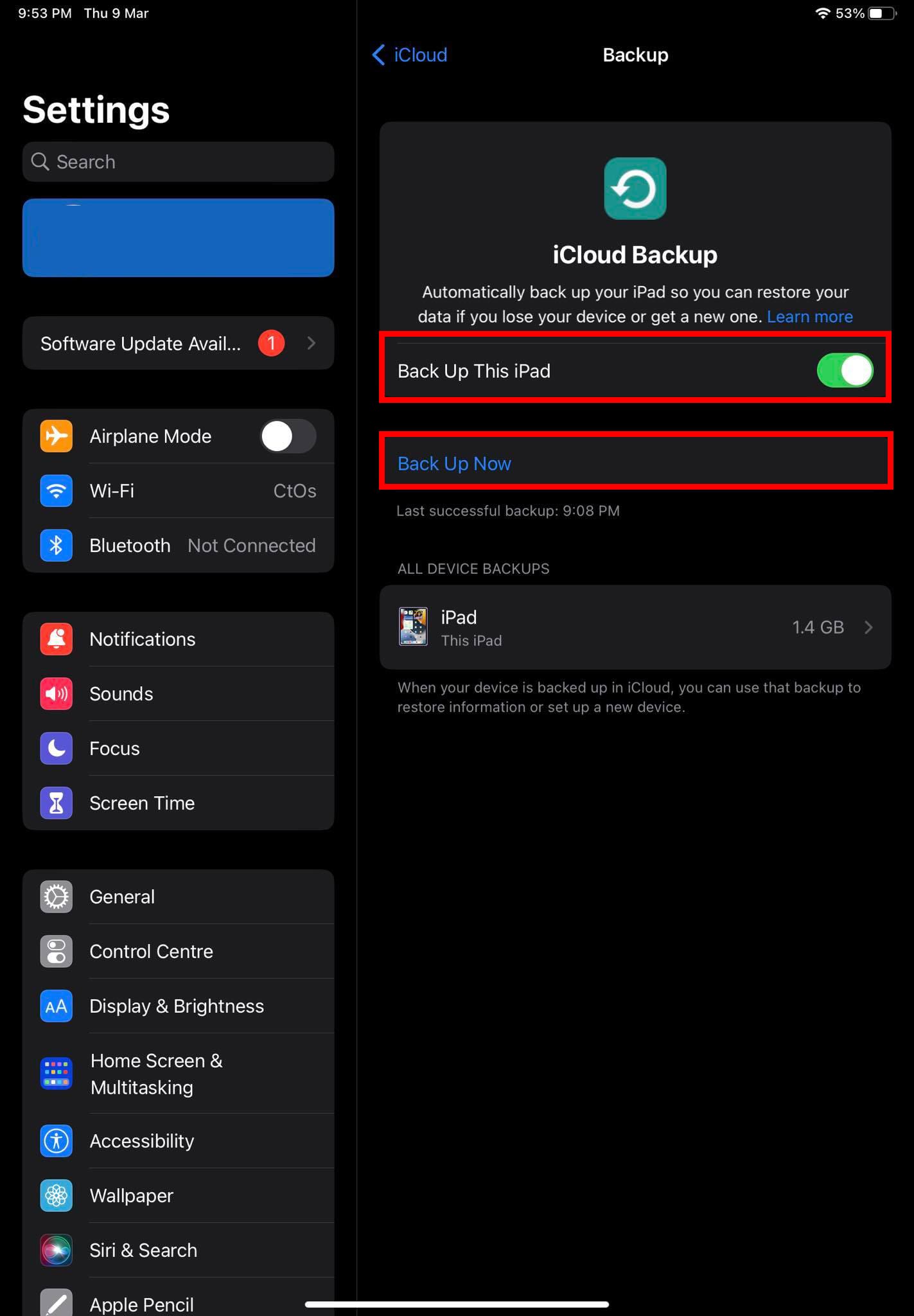 How to backup settings of iOS