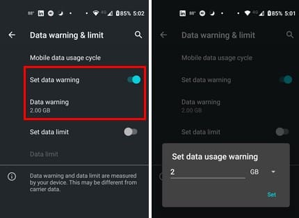 Enable or Disable Background Data