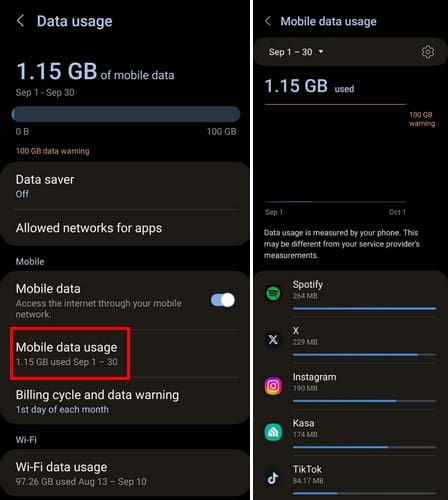 Enable or Disable Background Data