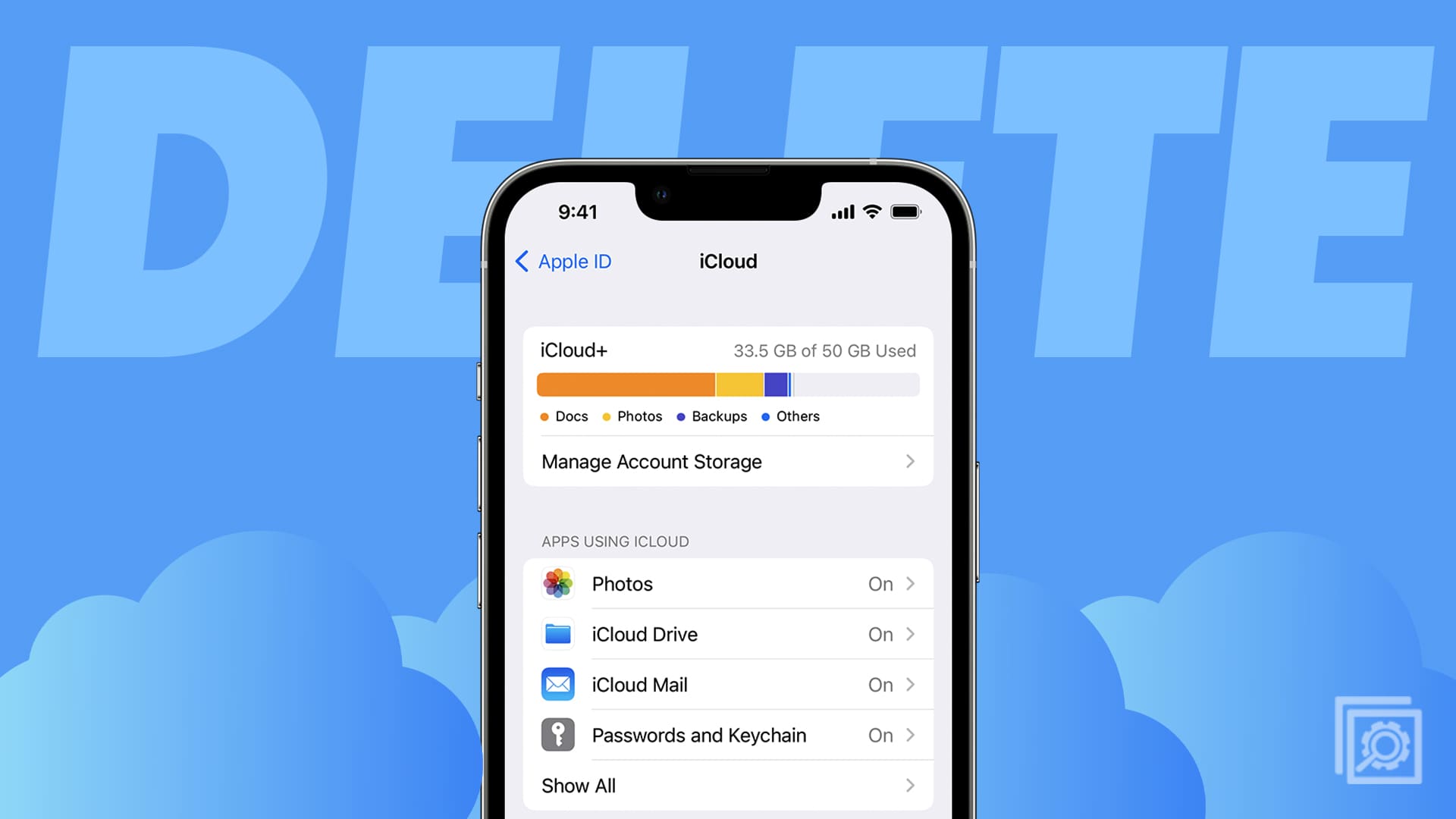 Delete Apps in iCloud Header