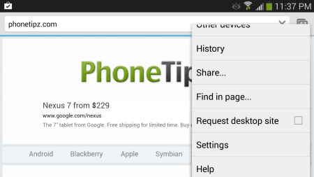 View Desktop Version Of Webpages On Android