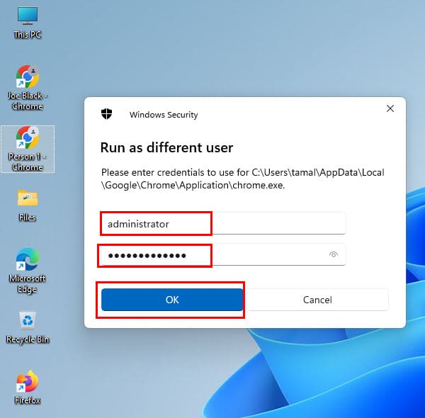 How to enable Run as different user in Windows 11 using Shift Right-click