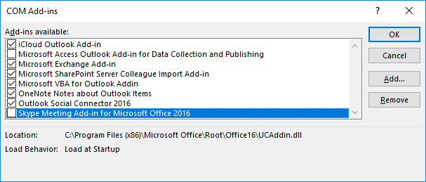 how to disable add ins in outlook 2002