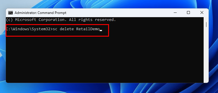 How to delete Windows service using command prompt