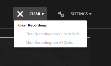 Clear recording