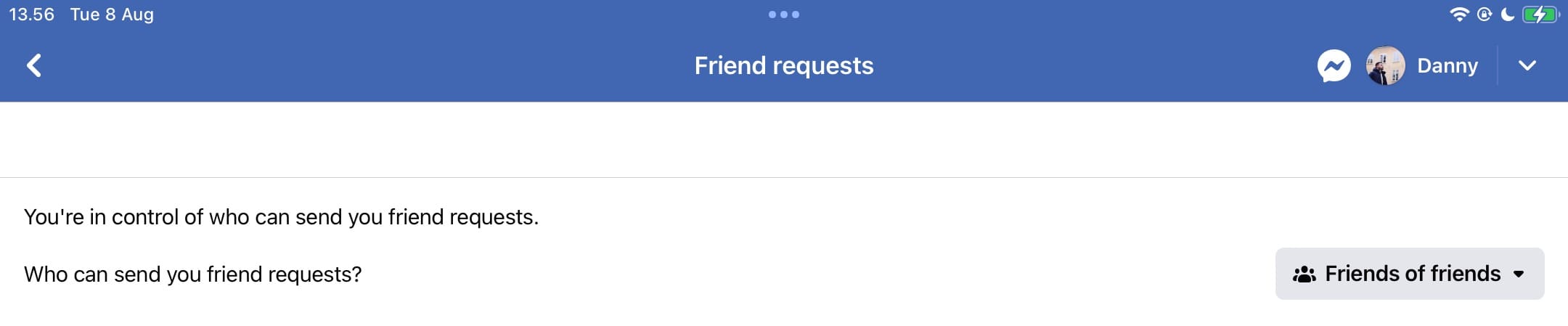 Control the different friend requests you see on Facebook