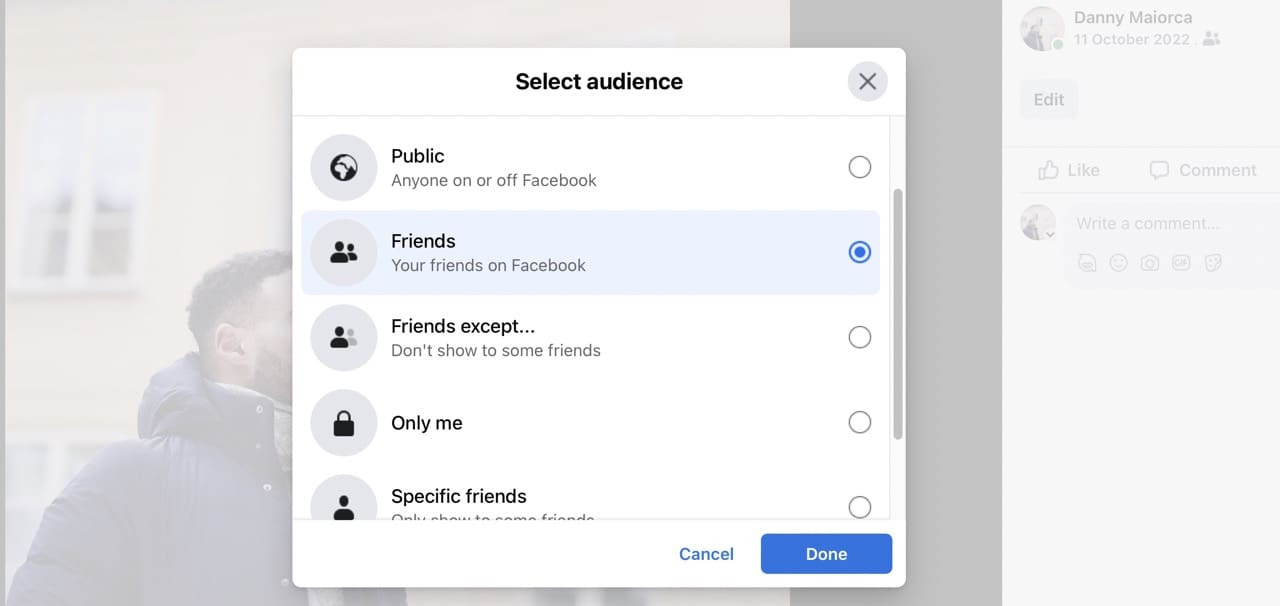 FB Profile Picture Privacy Settings